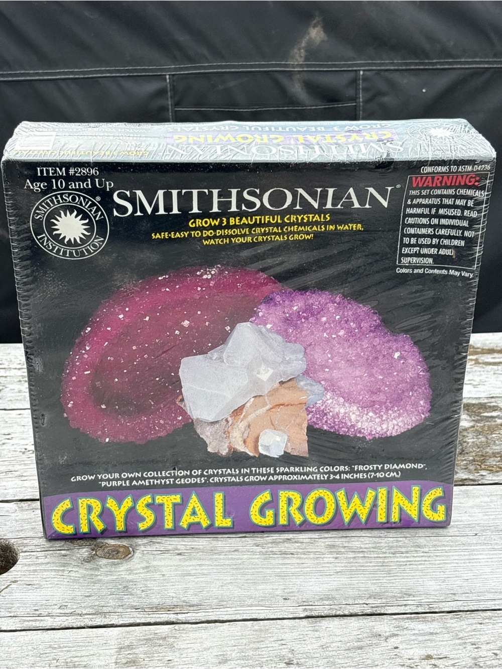 Smithsonian Crystal Growing Kit – Purple and Pink Kids Science Toy Vintage